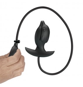 Pretty Love - Hanson Inflate Anal Vibration Massager (Chargeable - Black)